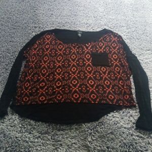 Long sleeve crop top